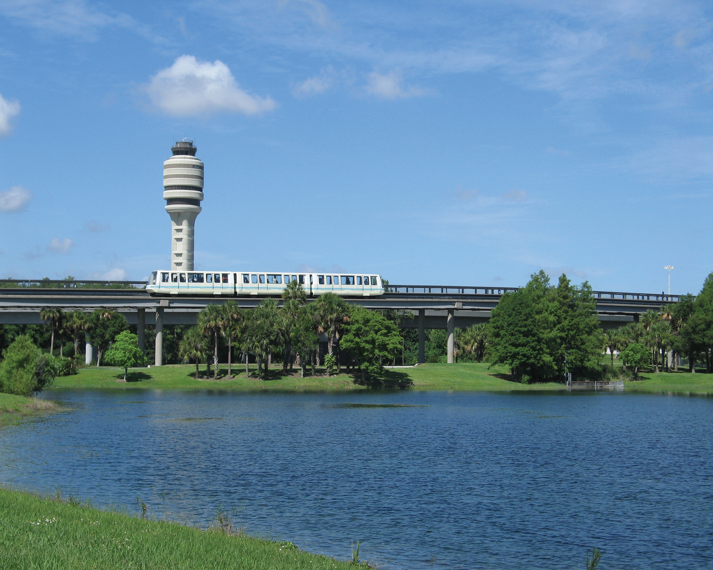 FAA Tower with AGT Across Lake