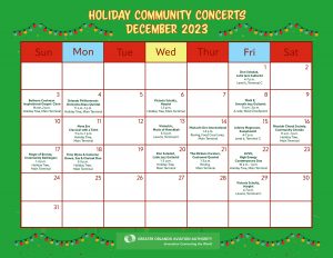 MCO Holiday Concerts Calendar