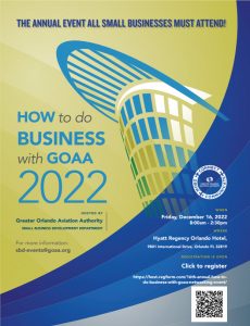 How to do business with GOAA 2022 Flyer