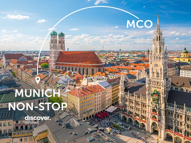 Fly Discover Airlines non-stop to Munich, Germany