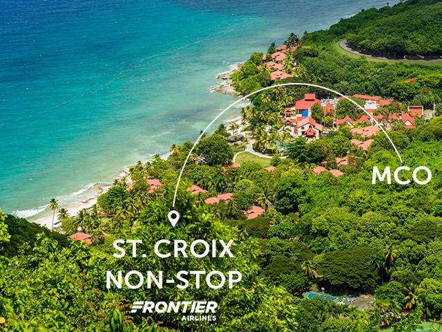 Fly Frontier non-stop to St. Croix, USVI