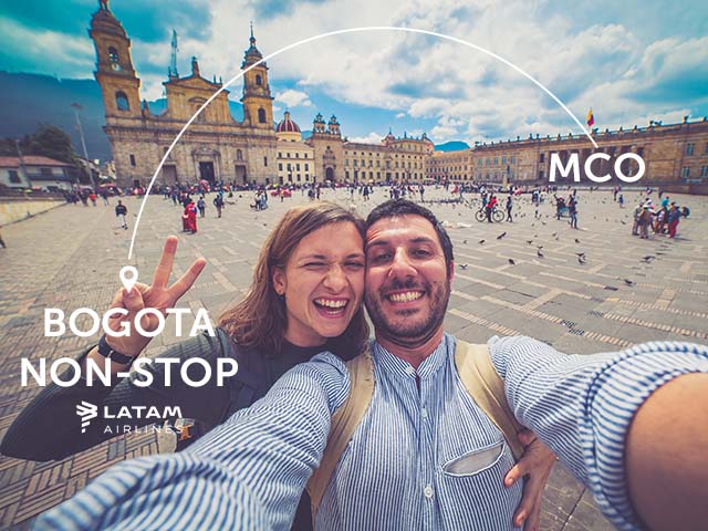 Fly LATAM non-stop to Bogota, Colombia