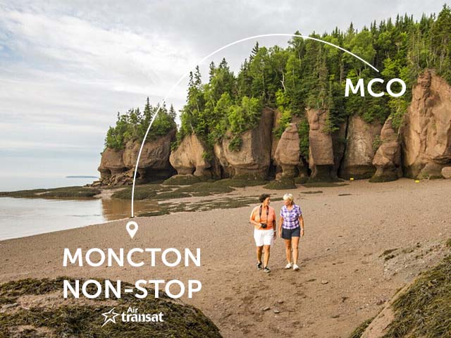 Fly Air Transat non-stop to Moncton, New Brunswick