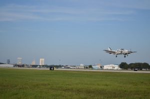 Takeoff with Downtown Orlando Behind