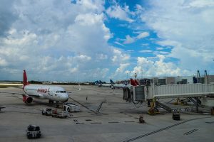 Terminal C Aircraft Parked near Jet Bridge